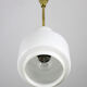 Vintage bauhaus opaline cascade pendant light, 1940s