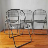 4 vintage folding chairs 1980 Niels Gammelgaard