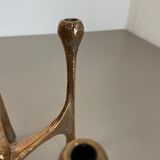Midcentury Brutalist Bronze Candleholder by Michael Harjes, Germany, 1960s