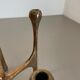 Bougeoir en bronze brutaliste du milieu du siècle par Michael Harjes, Allemagne, années 1960