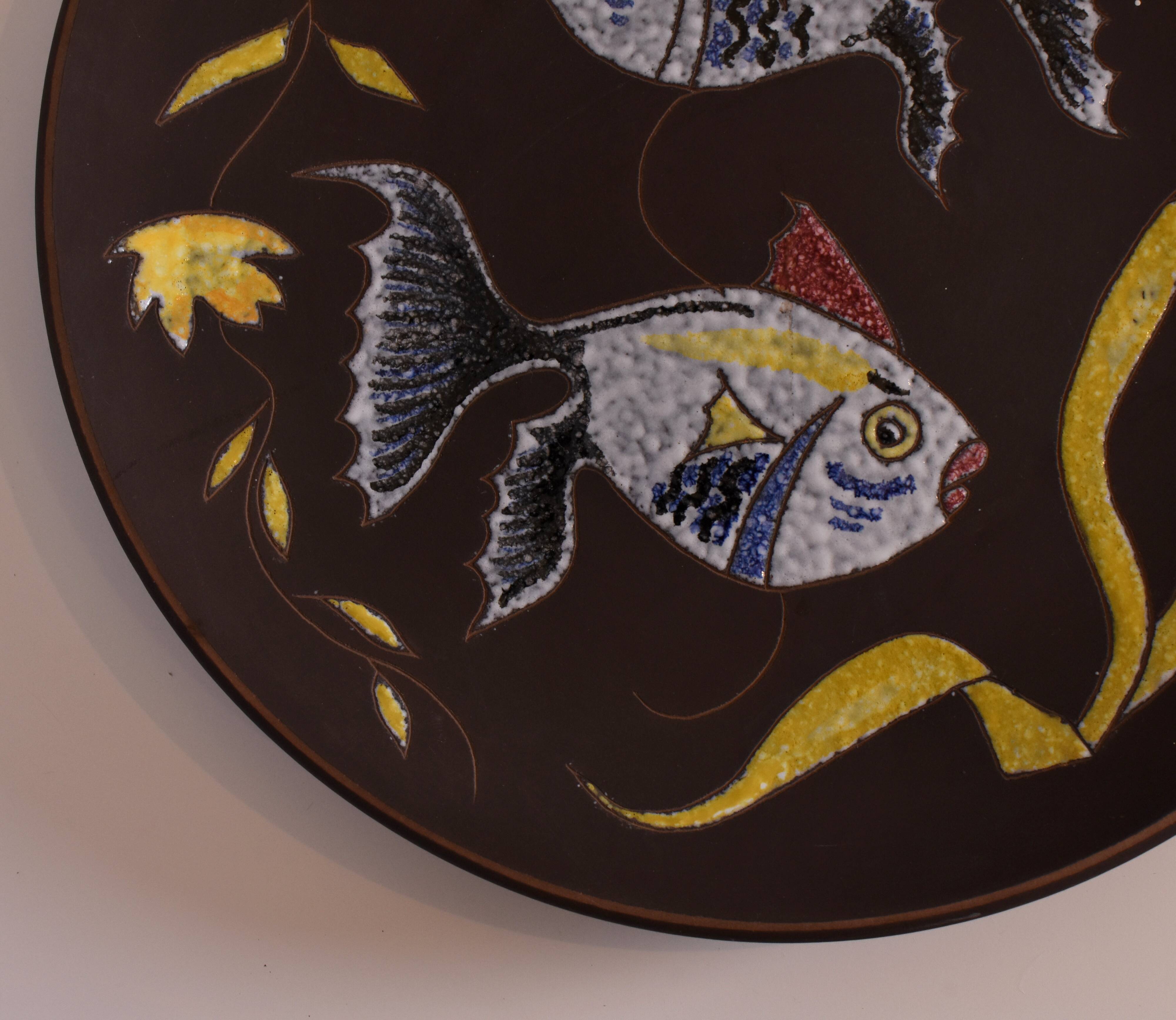 Decorative Plate, Rusch, Germany, 1960s