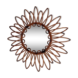 Vintage bamboo mirror