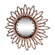 Miroir en bambou vintage 57cm