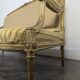Louis XVI style canapé from the Napoleonic III era in gilded wood.