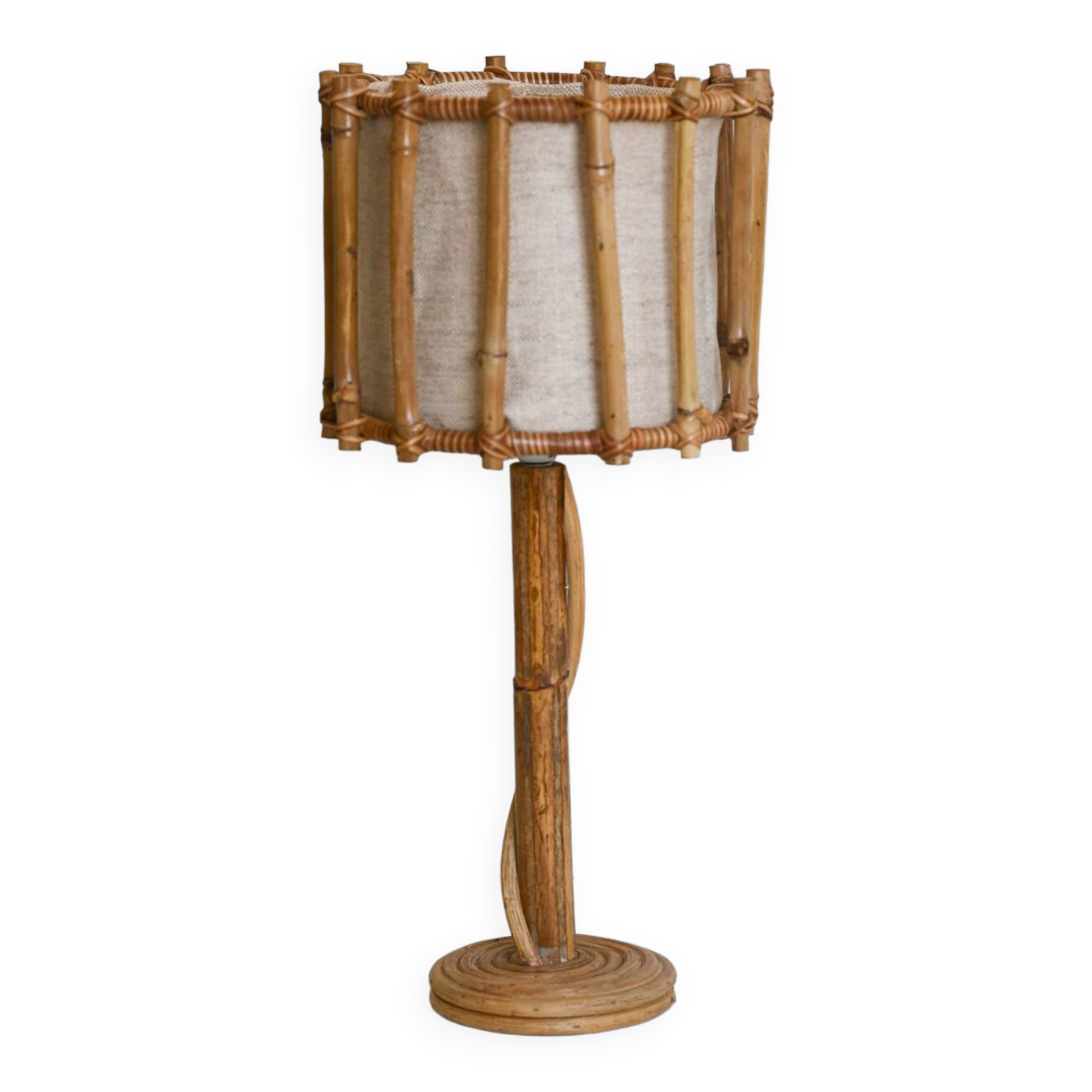 Vintage Style Bamboo Table Lamp