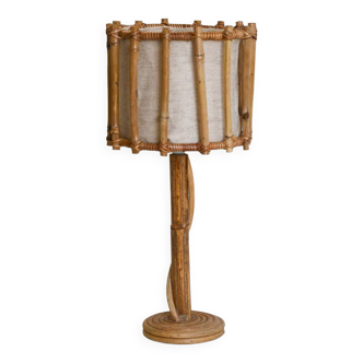Vintage Style Bamboo Table Lamp