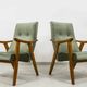 Chaises vintage par Edmund Homa Gfm 18, Pologne, années 1960, ensemble de 2
