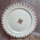 2 round plates Terre de Fer Clairefontaine Rouen sepia 19th century