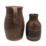 Deux carafes en grès anciennes