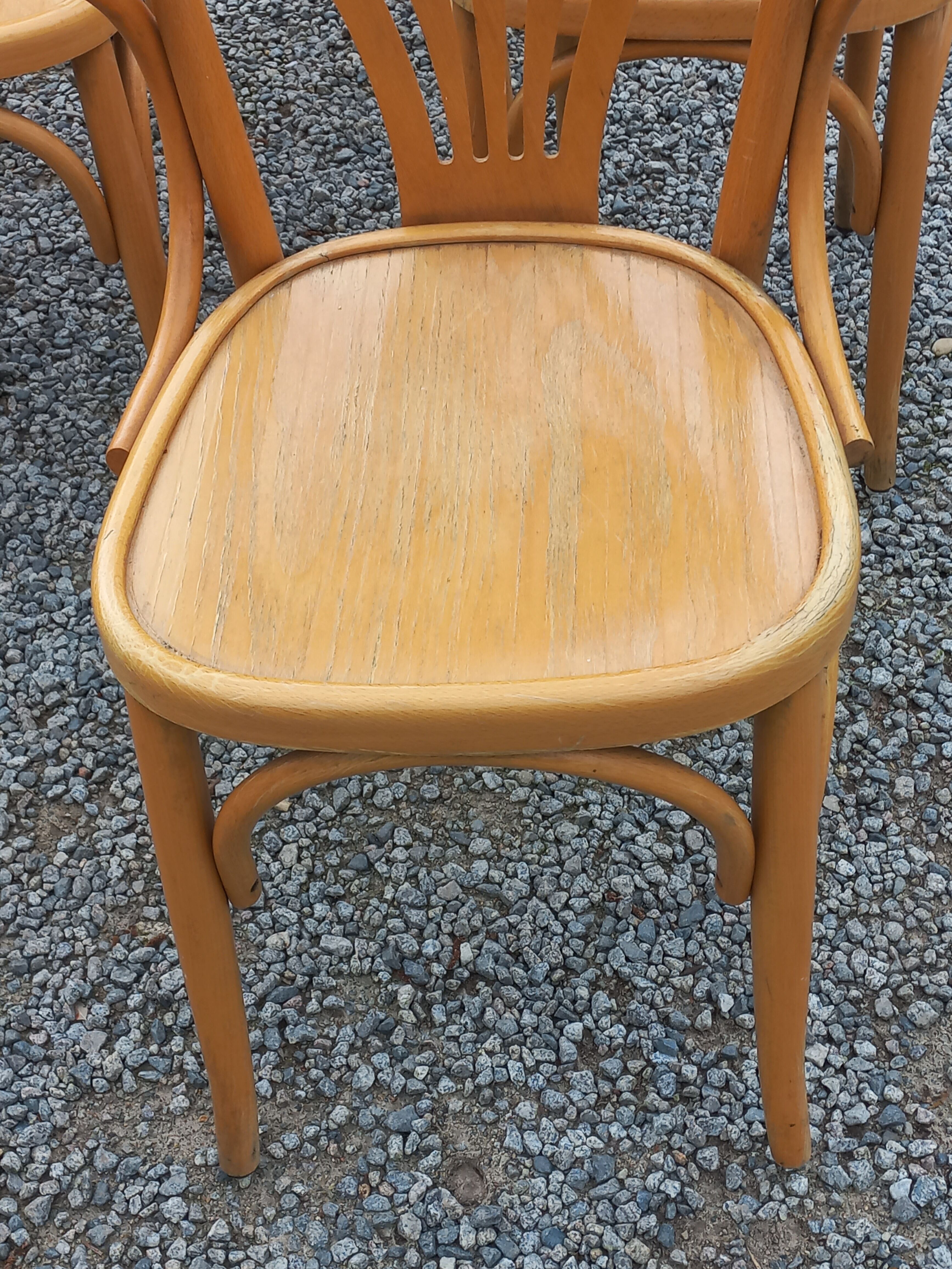 Set of 8 bistro chairs from the 50s/60