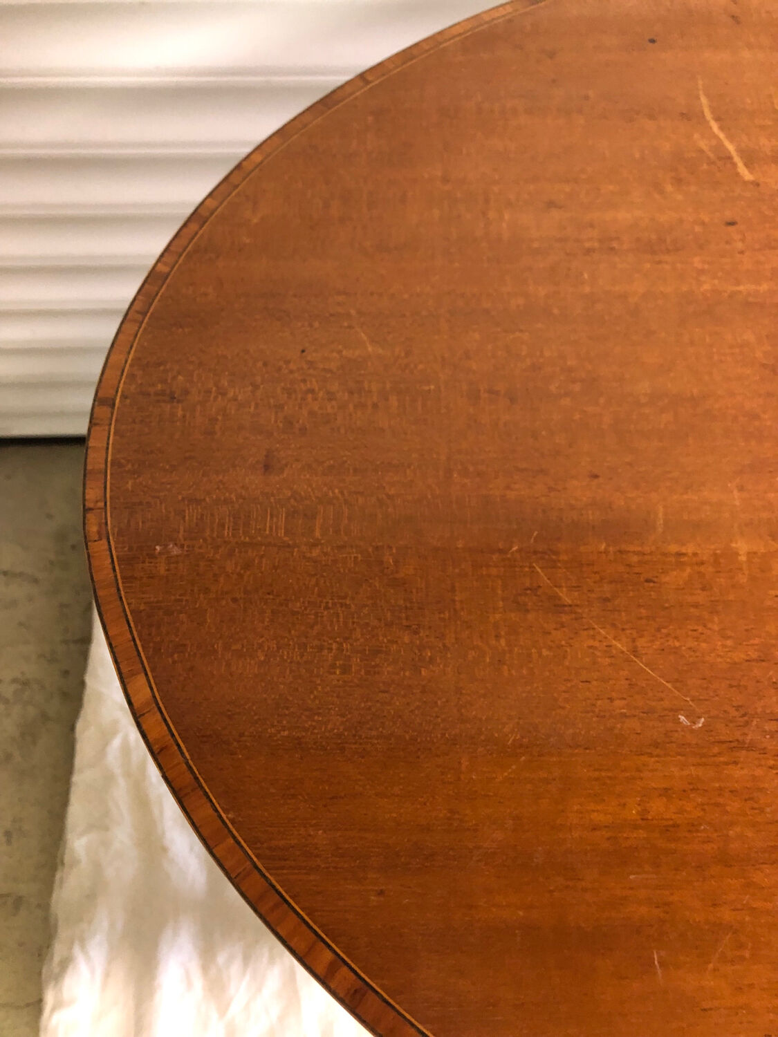 Solid wood oval table 1930