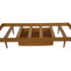 Vintage daybed 1960s minimalist design with drawer in wood