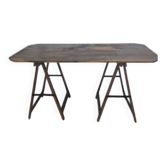 Desk, board and trestles