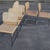 Série  x6 Chaises de salle à manger Style B32 par Marcel Breuer