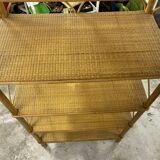 Rattan bookcase shelf