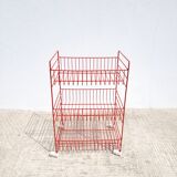 Dessert or small shelf with vintage wheels