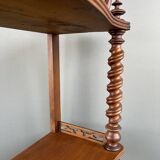 Large Carved Mahogany Shelf, 19th Century