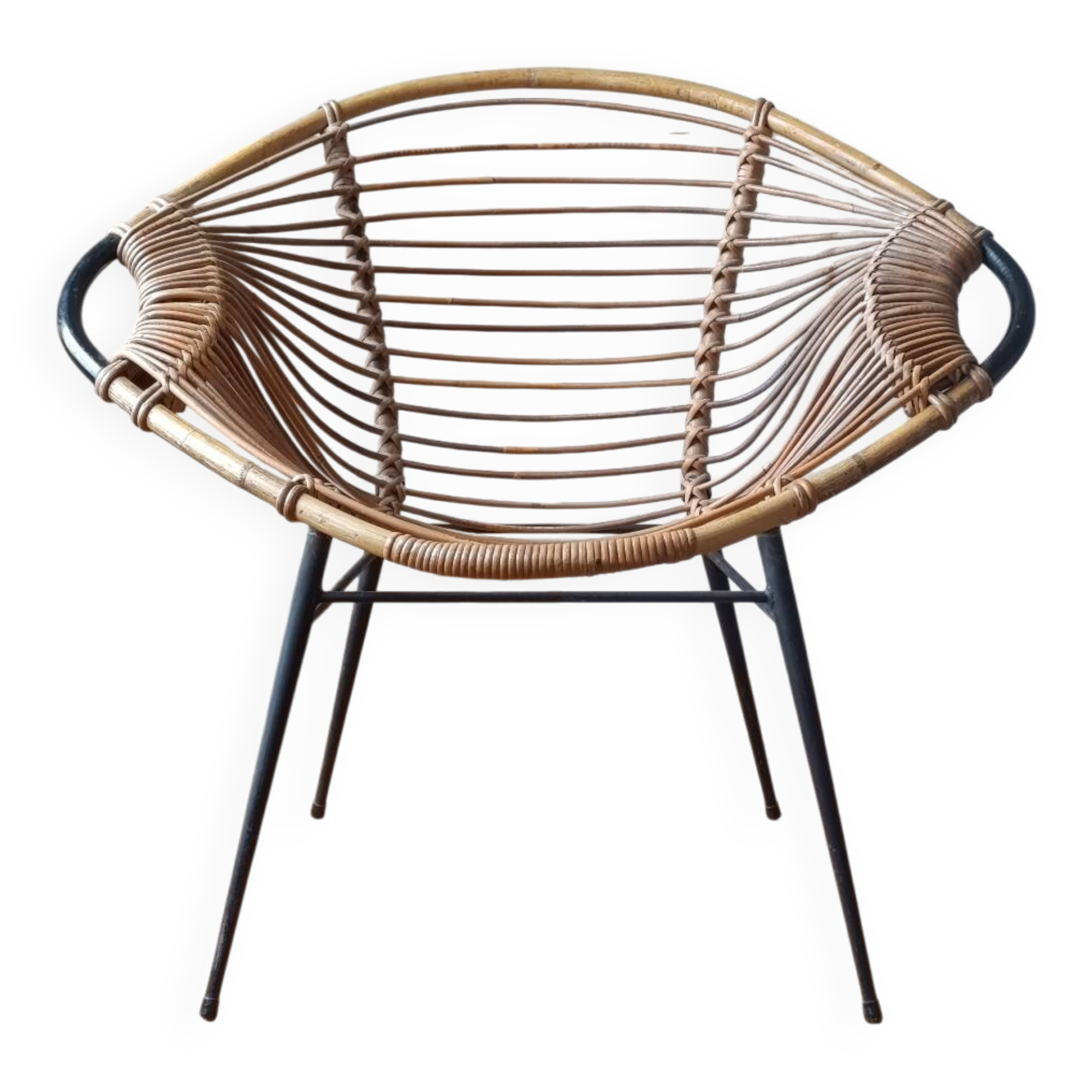 Rattan armchair 1960