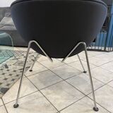 Orange slice armchair 437 by pierre paulin for artifort, grey, 1980.