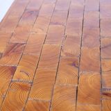 Table basse cocktail années 60 France Marqueterie