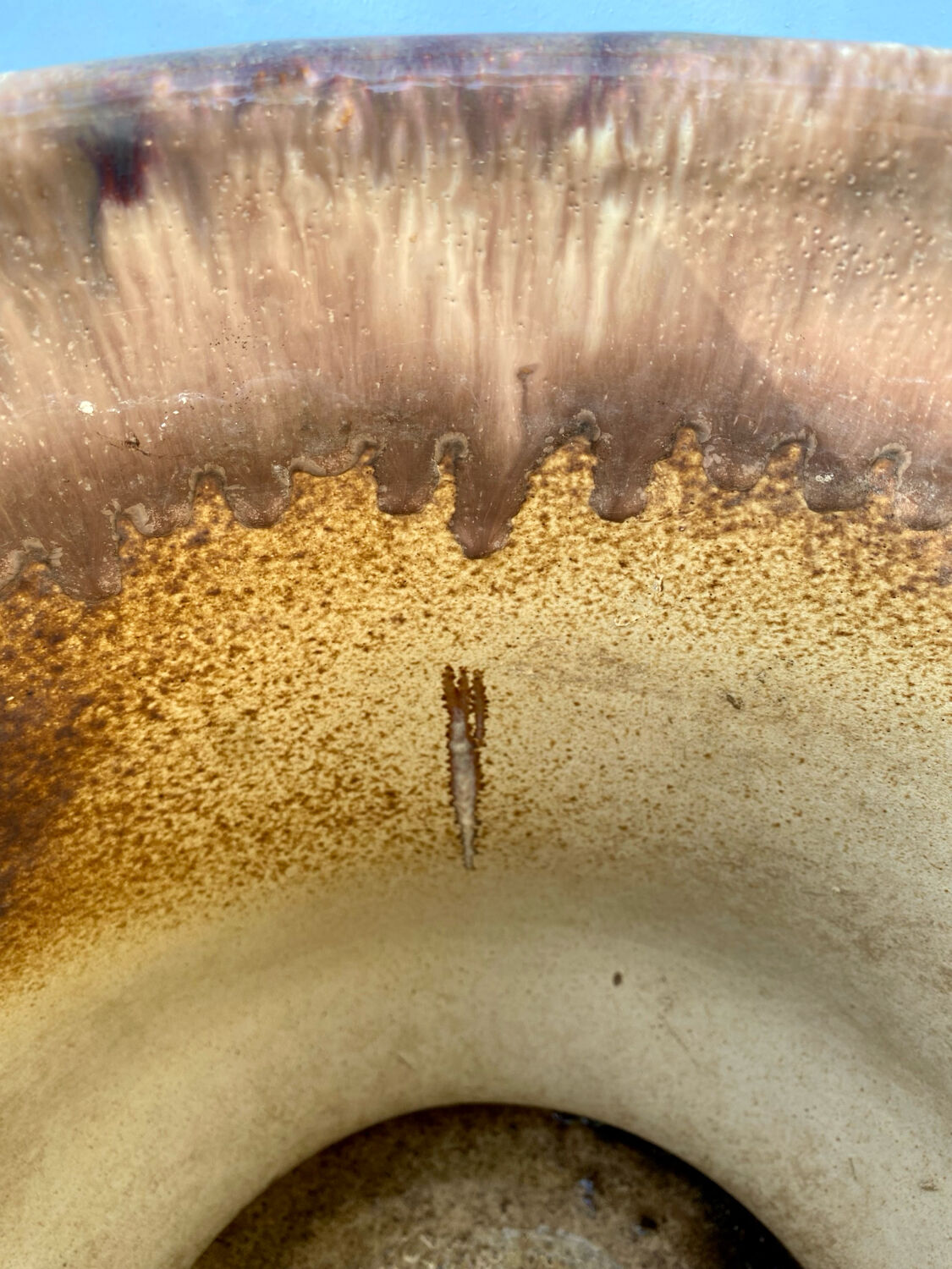 Varnished terracotta jar