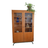 Ancienne armoire vitrine écolière