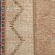 Red & Cream Long Turkish Vintage Runner Rug. 69x312Cm