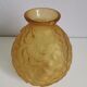 Vase boule en verre dépoli