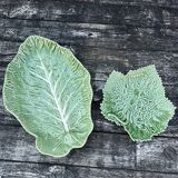 Dishes (set of 2) Bordallo Pinheiro cabbage slush