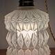 Geometric lampshade in frosted and transparent glass