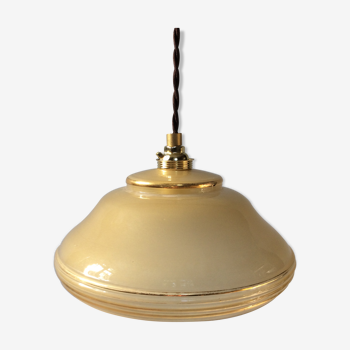 Suspension en opaline vintage