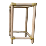 Vintage rattan bedside table