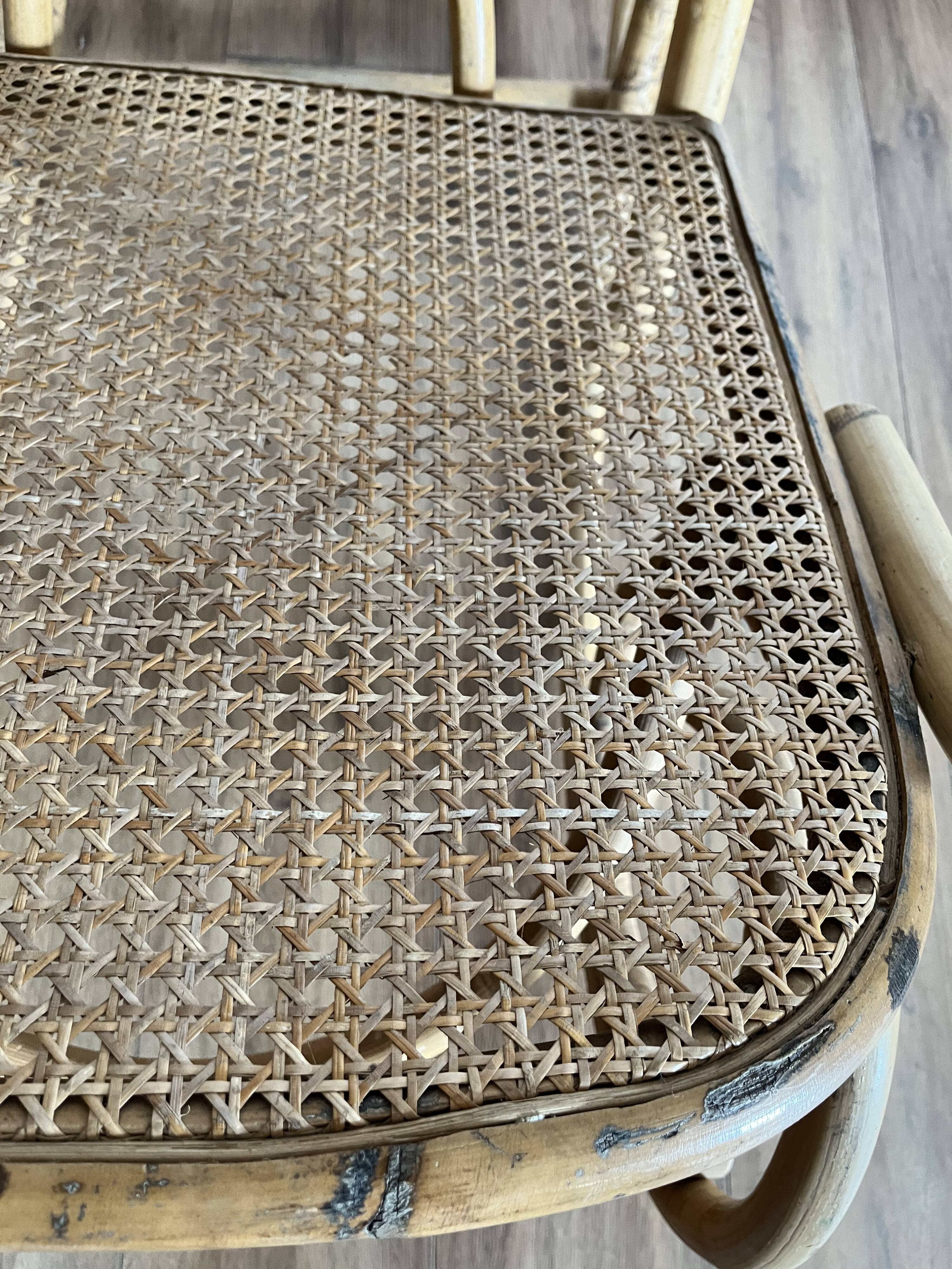 Adult model rattan rocking chair
