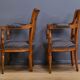 Paire de Fauteuils en Hêtre teinté – Début XXe