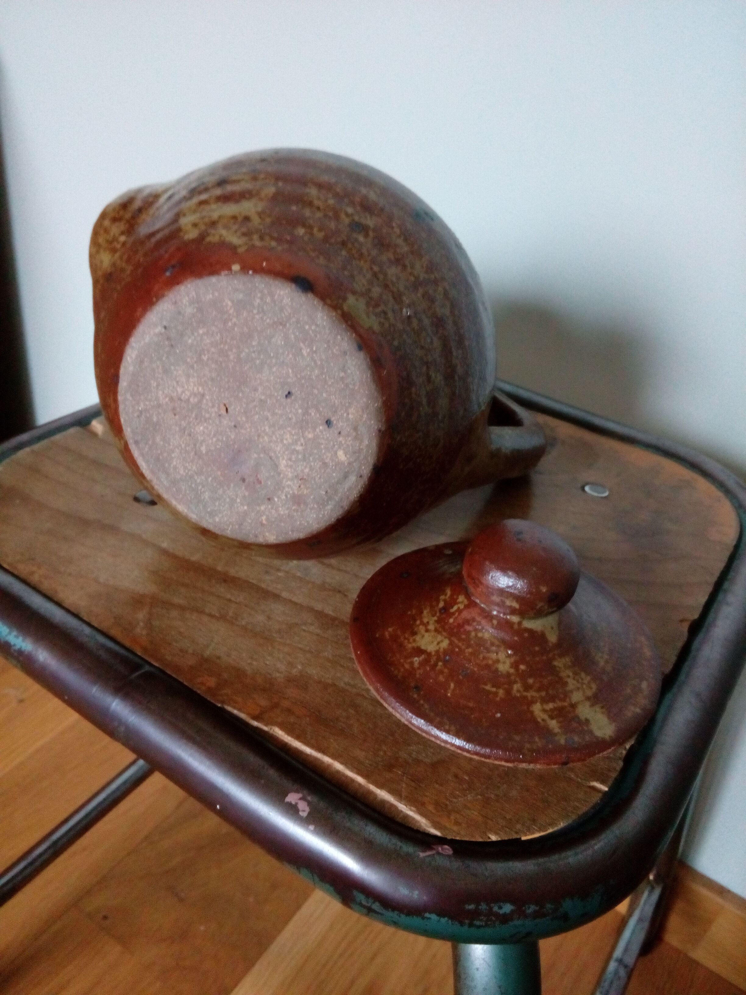 Teapot in pyrity sandstone