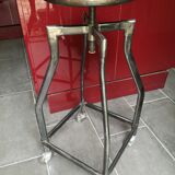 Pair of high bar stools industrial style