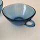 set of three blue Vereco cups