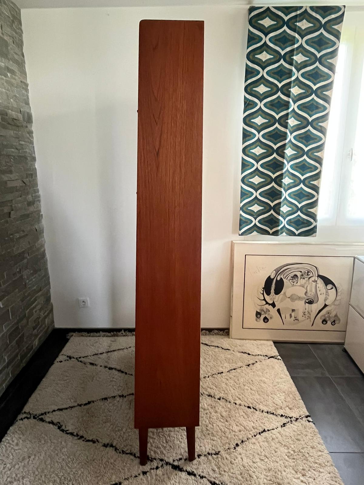 Vintage Scandinavian teak bookcase