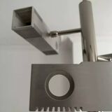 Henri Mathieu chandelier in chromed metal France 1960