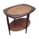 Coffee table 1900 walnut decoration carved with thistles