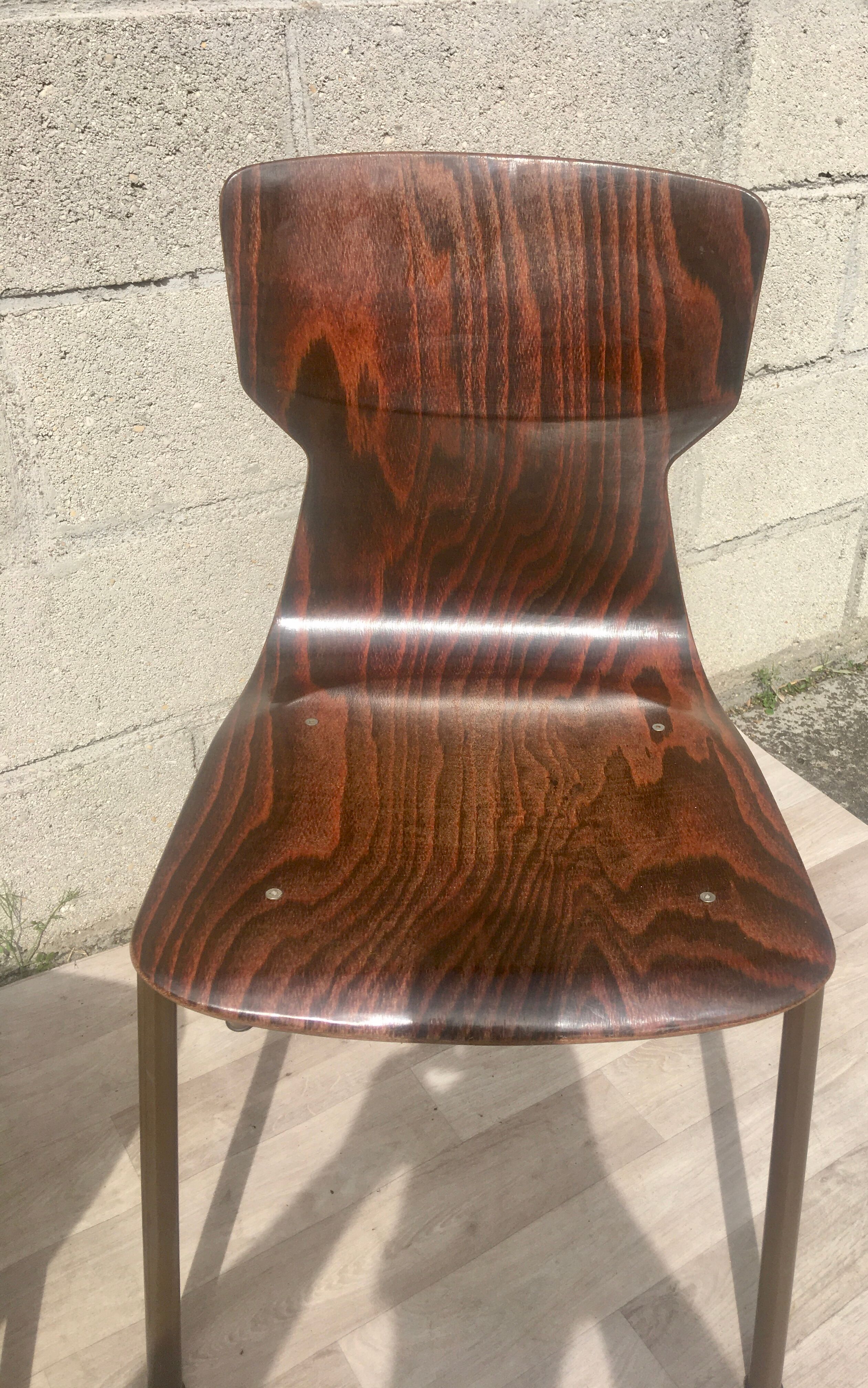 Set of 2 design and vintage chairs Eromes 60s