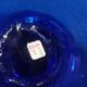 Glass cup of Biot, cobalt blue