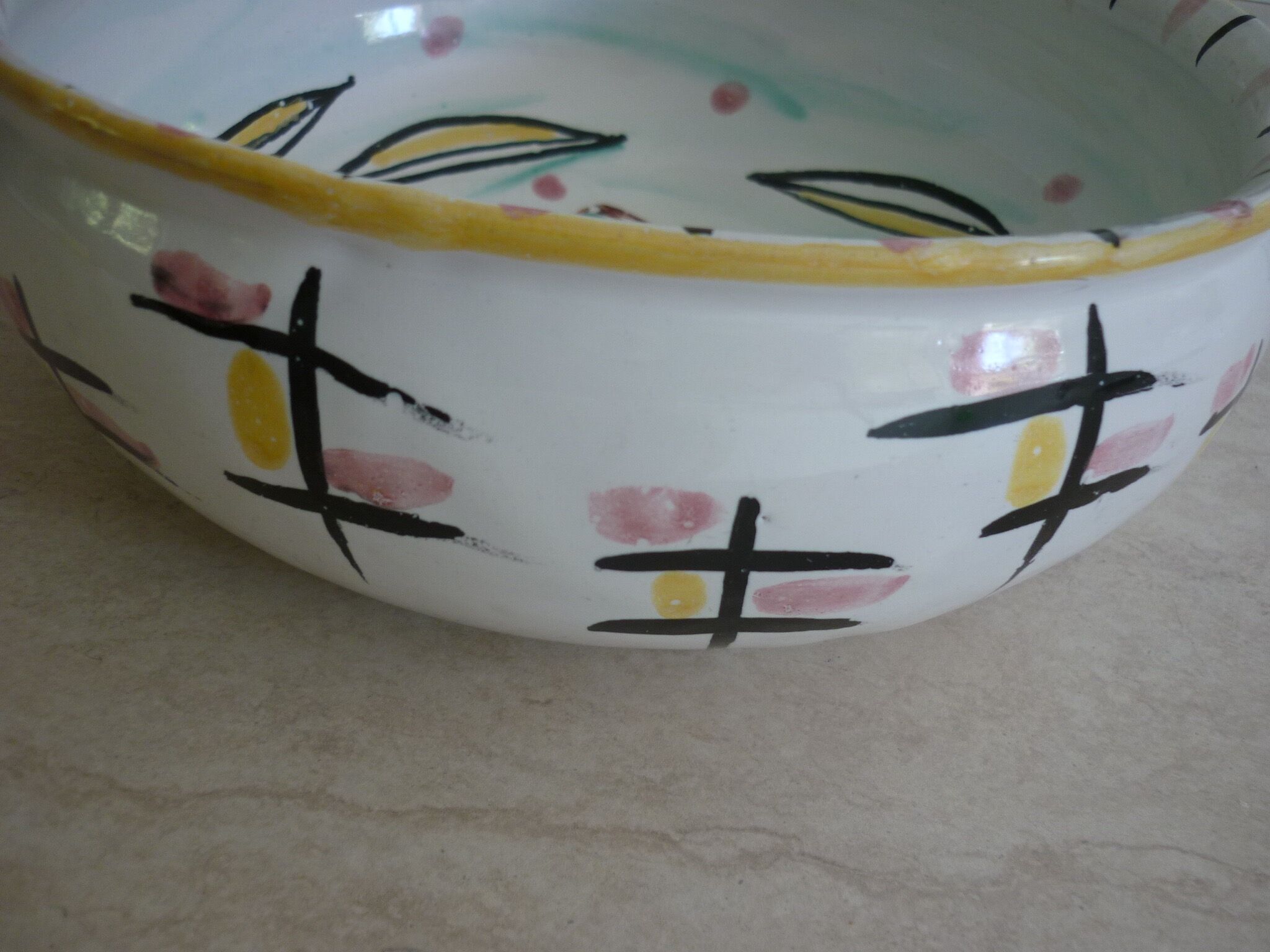 Seaweed and fish dish/pan Vallauris