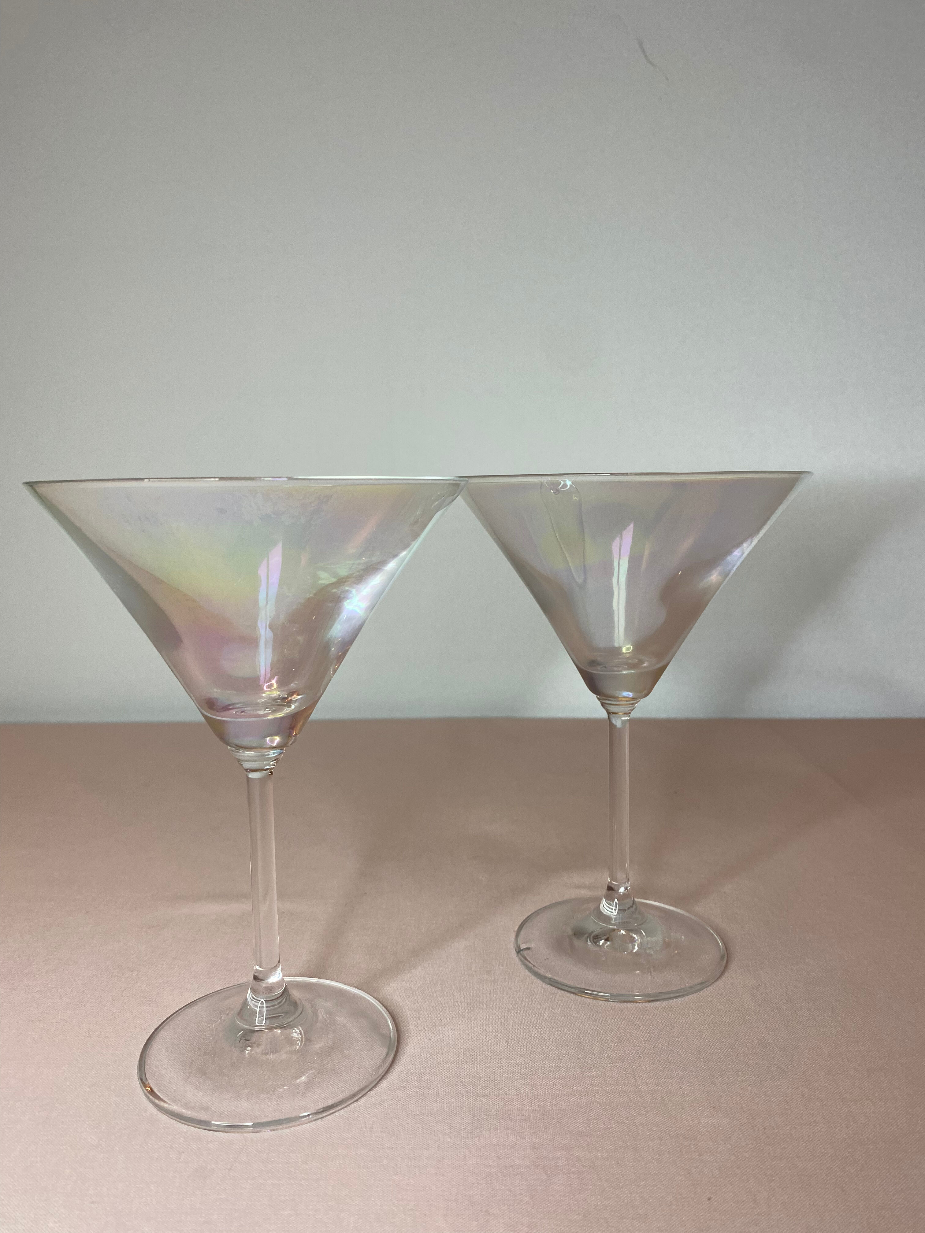 Iridescent martini lenses