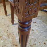 Pair of blue velvet medallion chairs