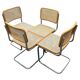 Set of 4 chairs Cesca B32 designed by Marcel Breuer design made in Italy