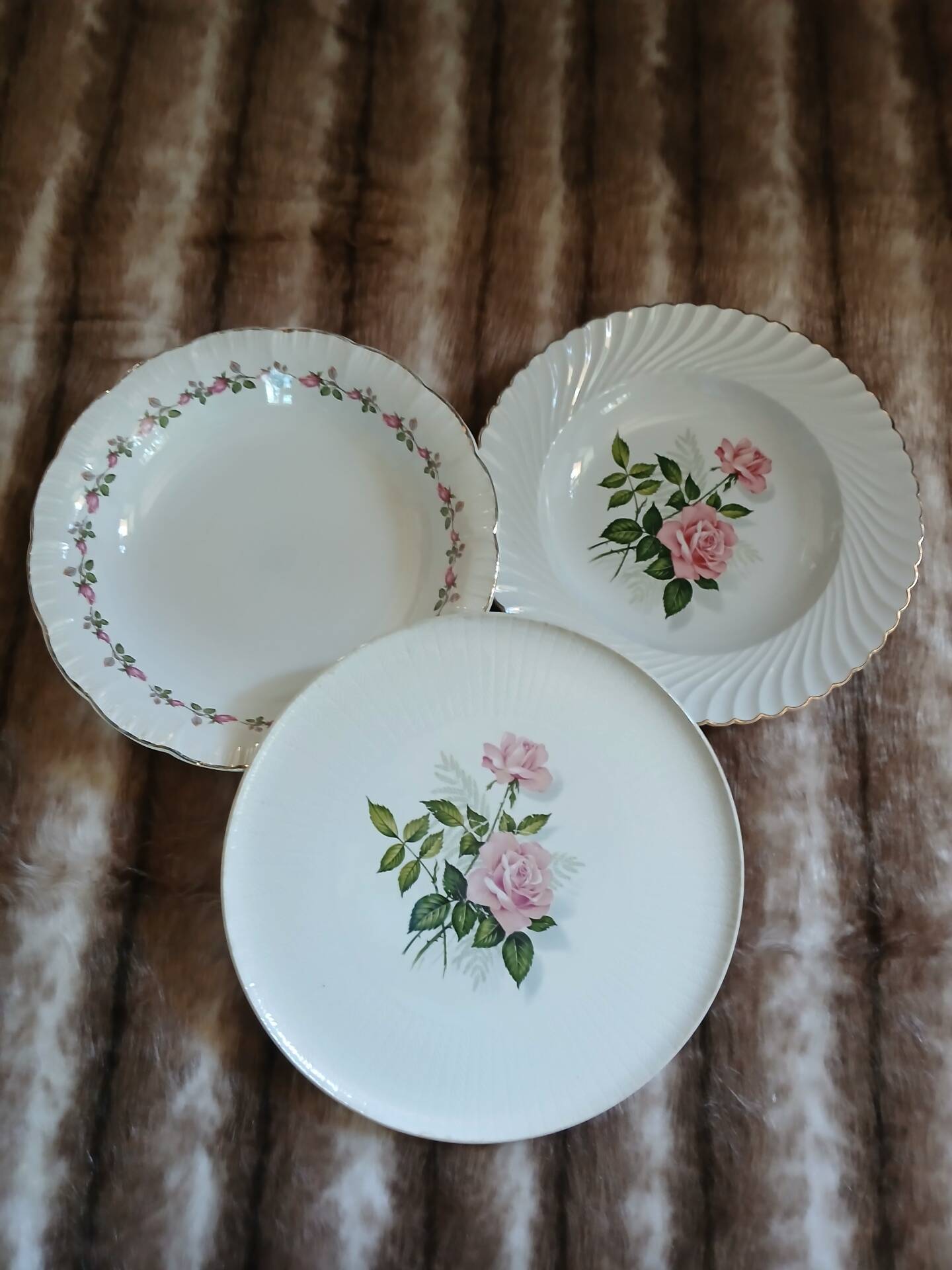 3 antique porcelain dishes