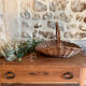 Vintage wicker basket