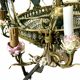 Louis XVI style chandelier in bronze and crystal pendants XIX Century