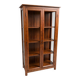 Grande vitrine / vaisselier en bois exotique. 175 cm. Deco vintage